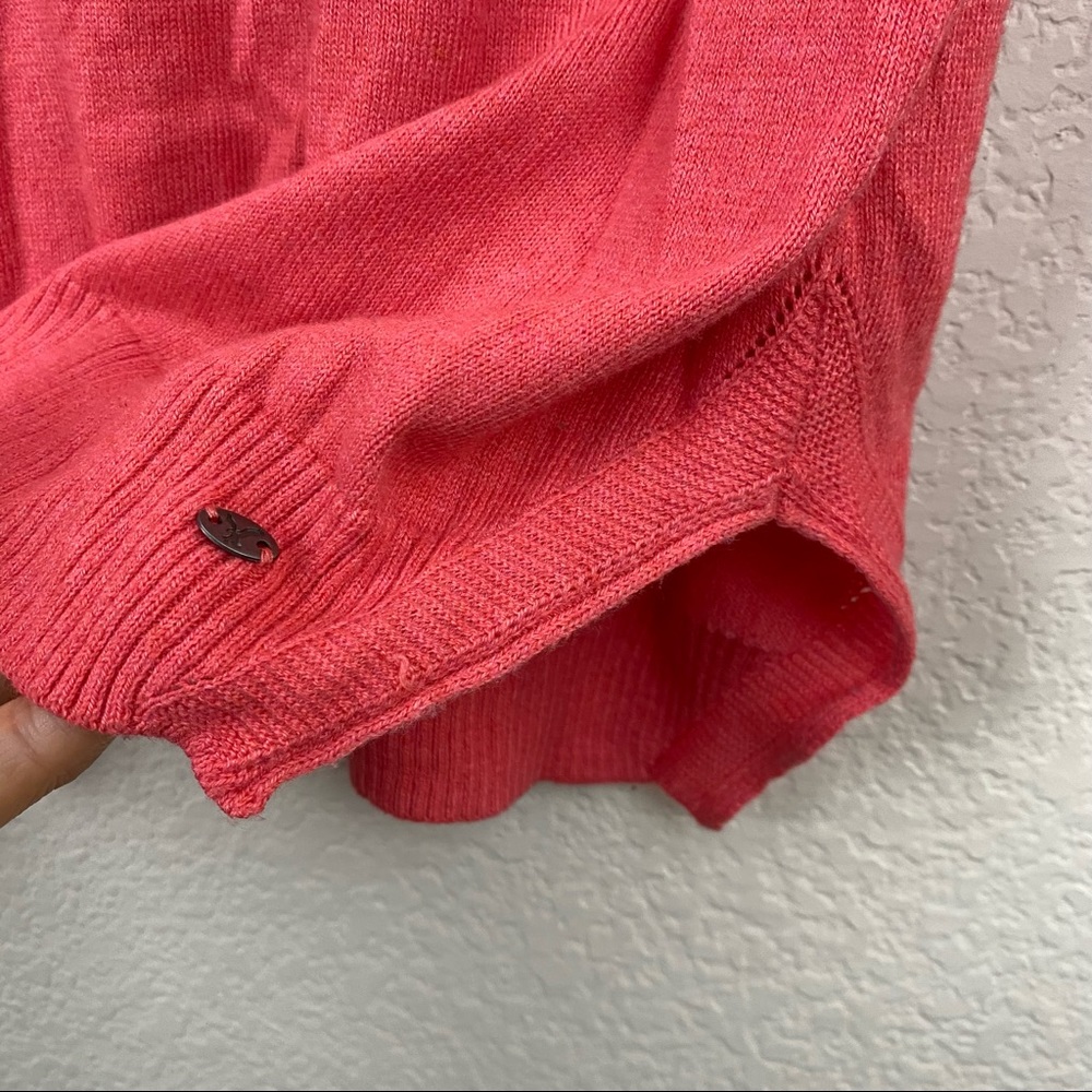 AMERICAN EAGLE Women's Coral Leggings SMALL Sweater Dolman Sleeve Cotton F84 - Picture 5 of 8